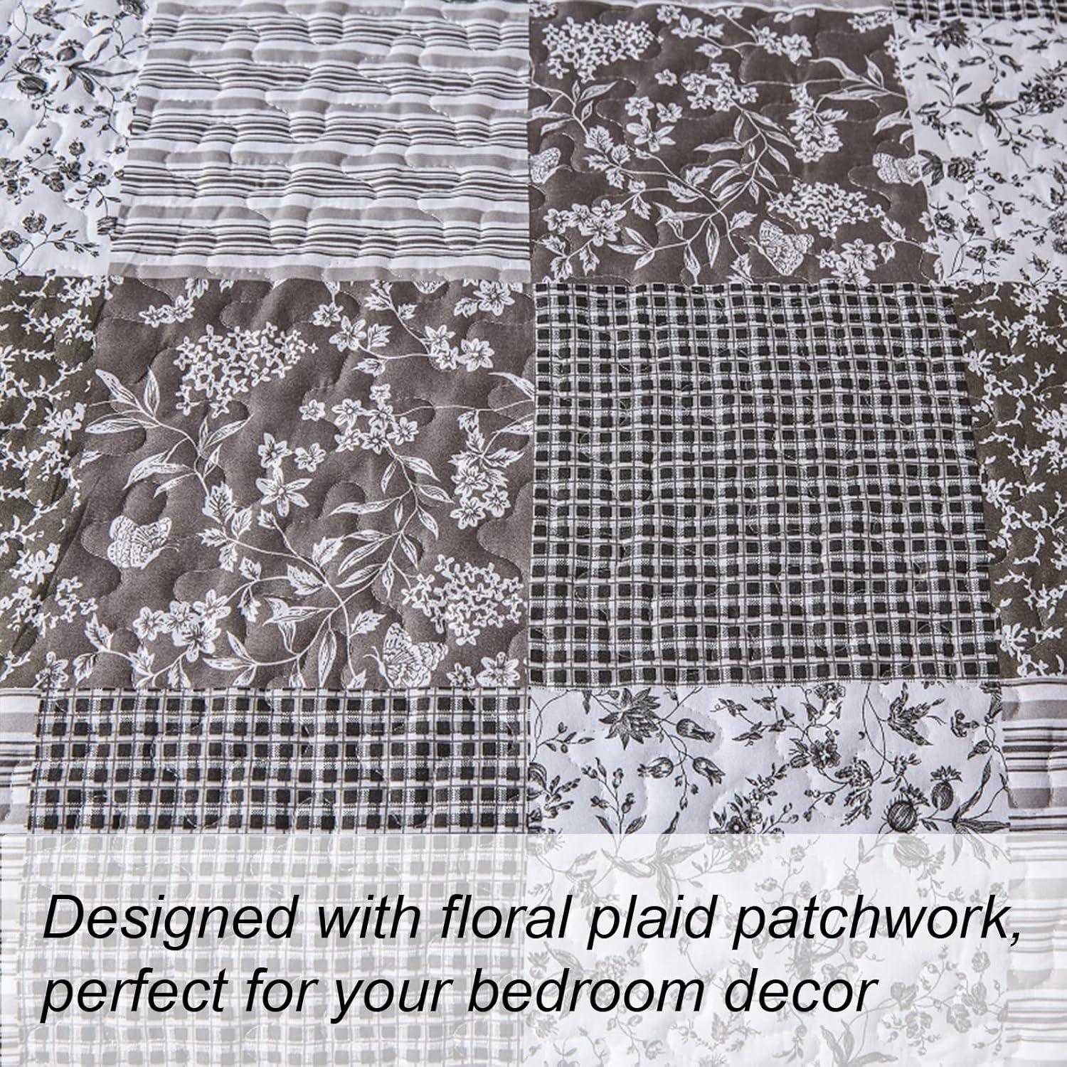 Bold Quilted bedspread and pillowcovers set: Make a Statement - Queen size - Harrogates